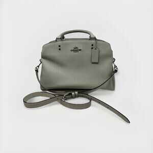 Coach Mini Lillie Carryall Bag Leather 91146 Retail Price $398 Pale Green Silver